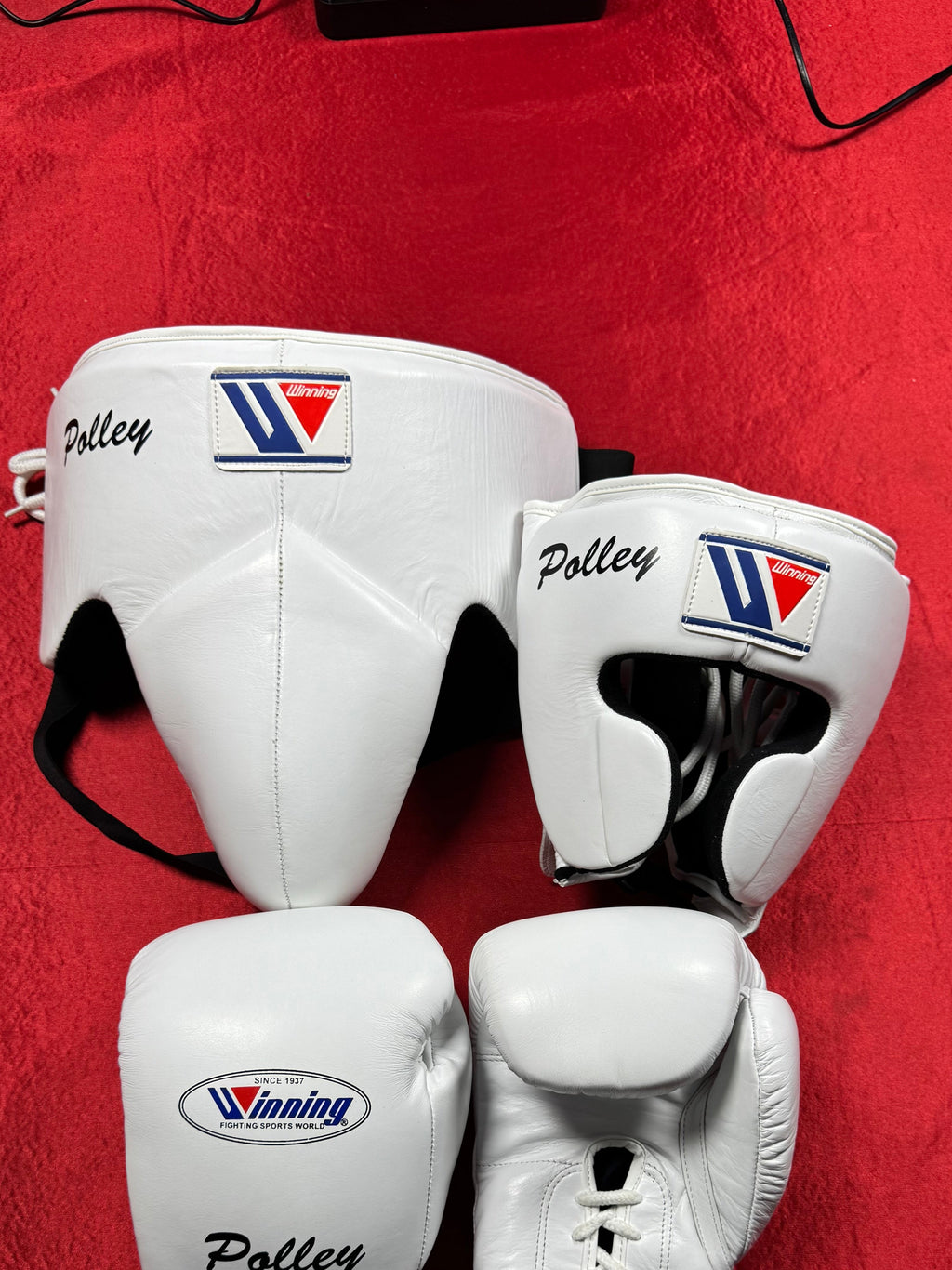 Winning 2-in-1 Pro Boxing Kit – Train Hard | Black Yellow / white |