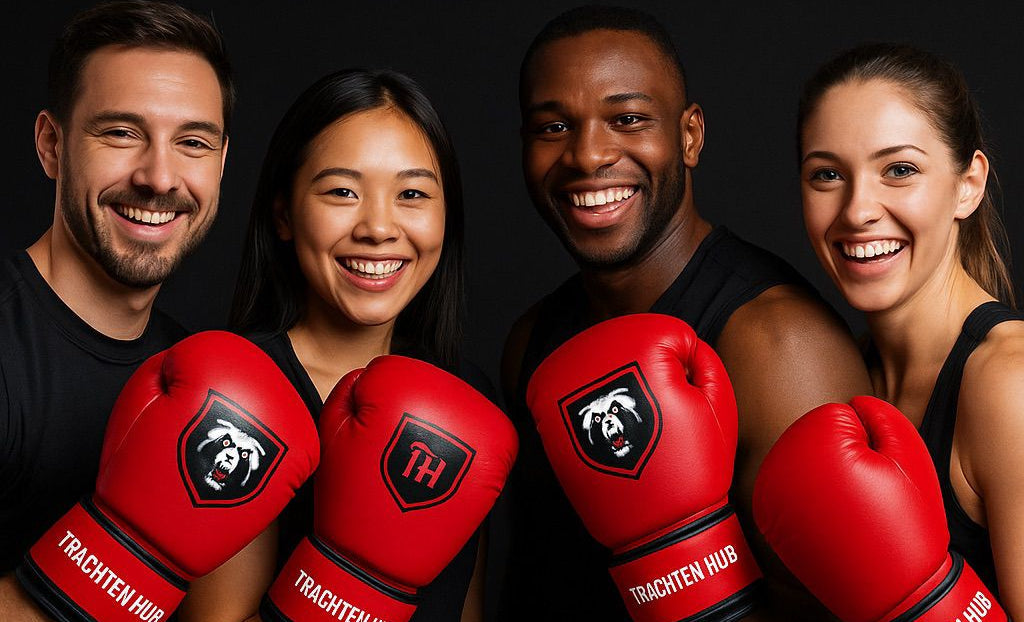 Handmade Leather Boxing Gloves by Trachten Hub Boxing
