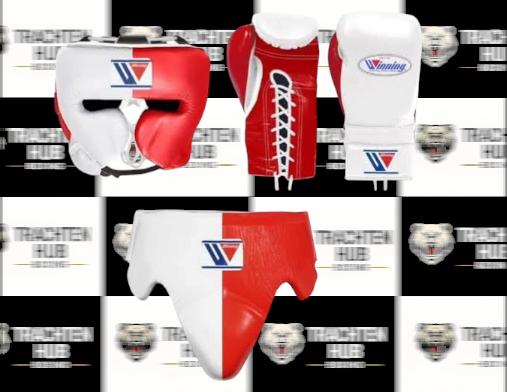 Custom Handmade White Red Kit - Winning - 100% Cow Leather • Custom Name Print