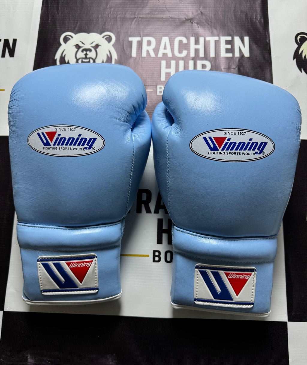 Winning-Style Pro Boxing Gloves – Premium Training & Sparring Gloves |Sky Blue Edition|