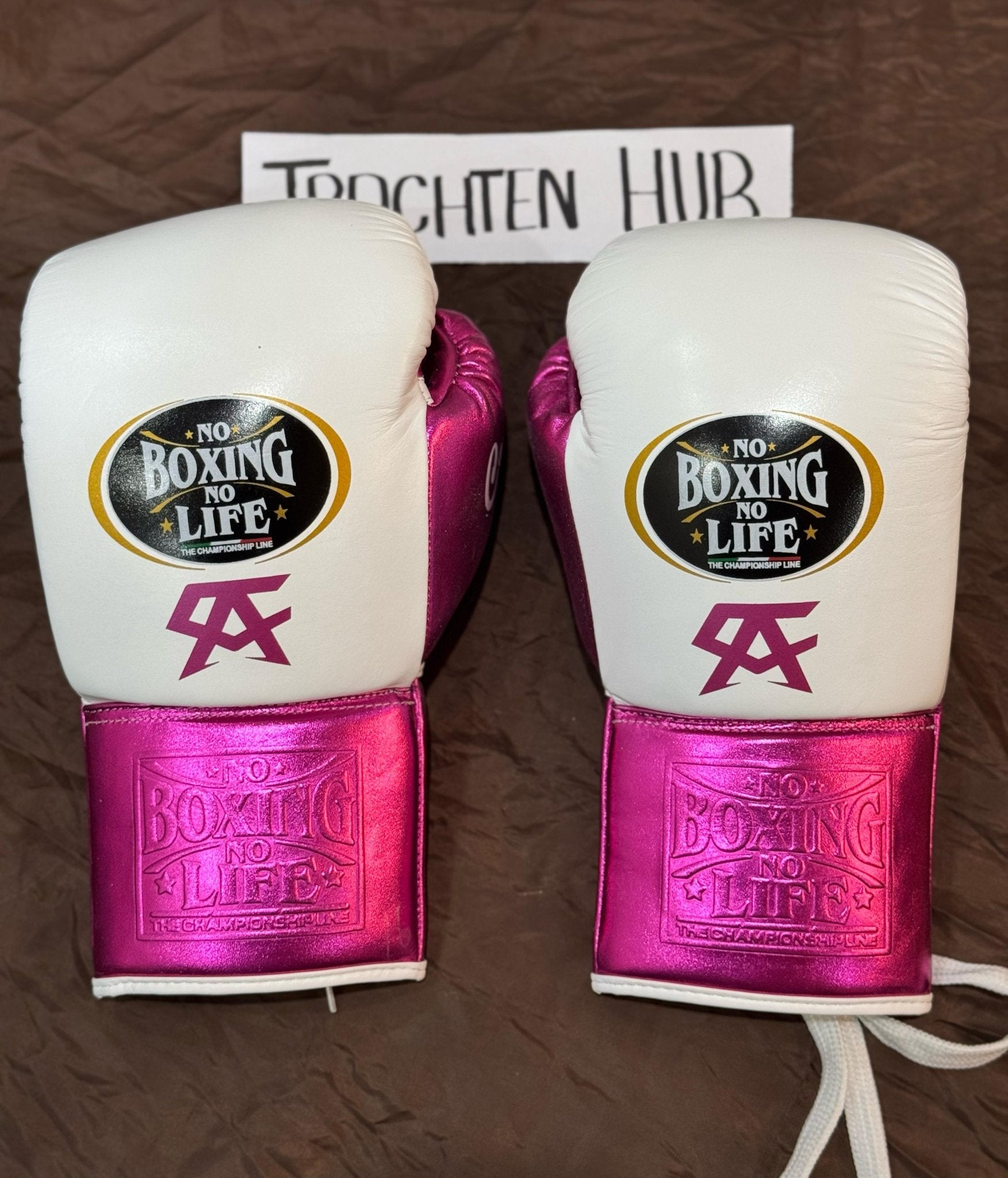 Handmade Pink No Boxing No Life gloves for training