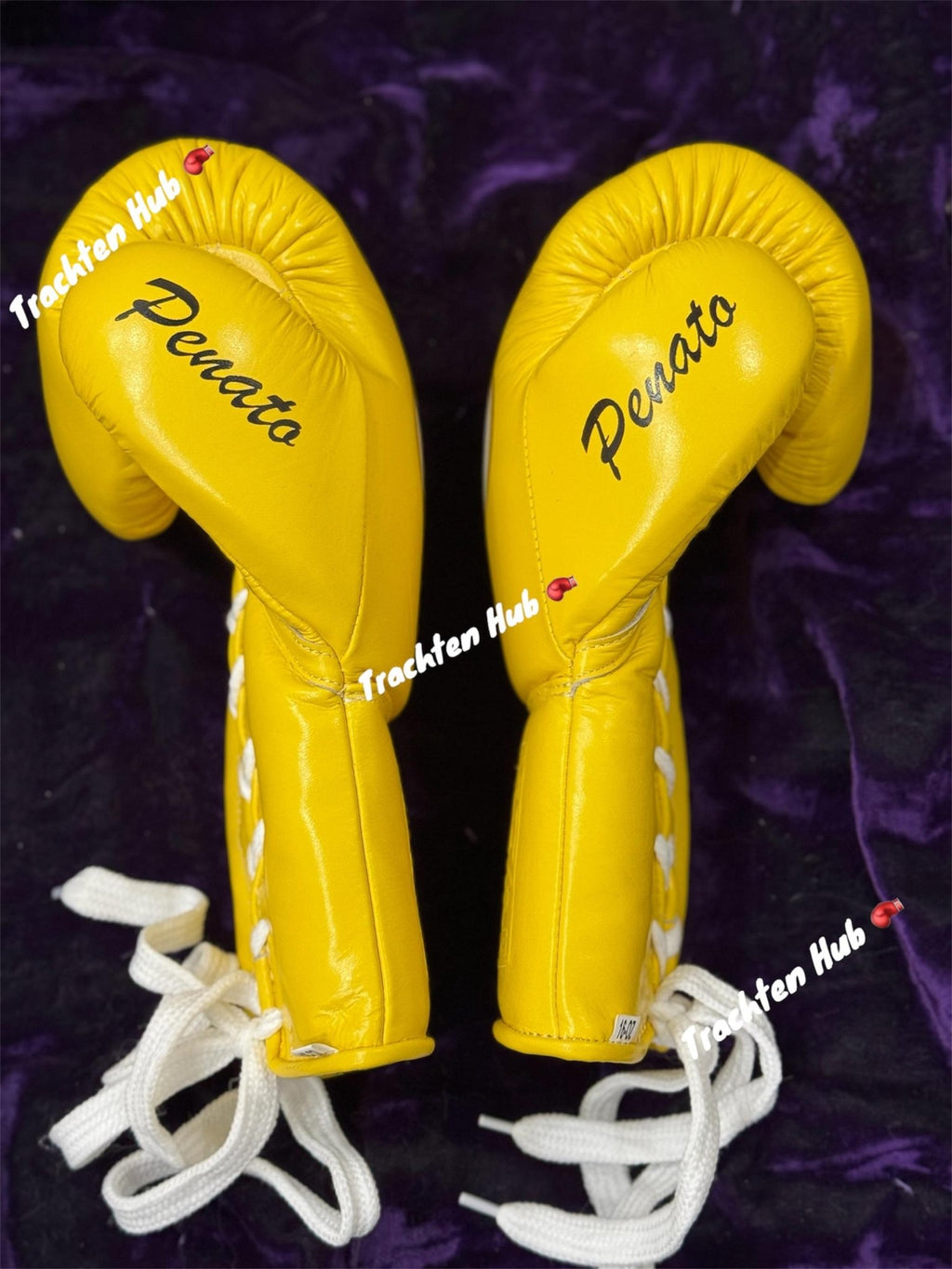 Handmade yellow No Boxing No Life gloves for training