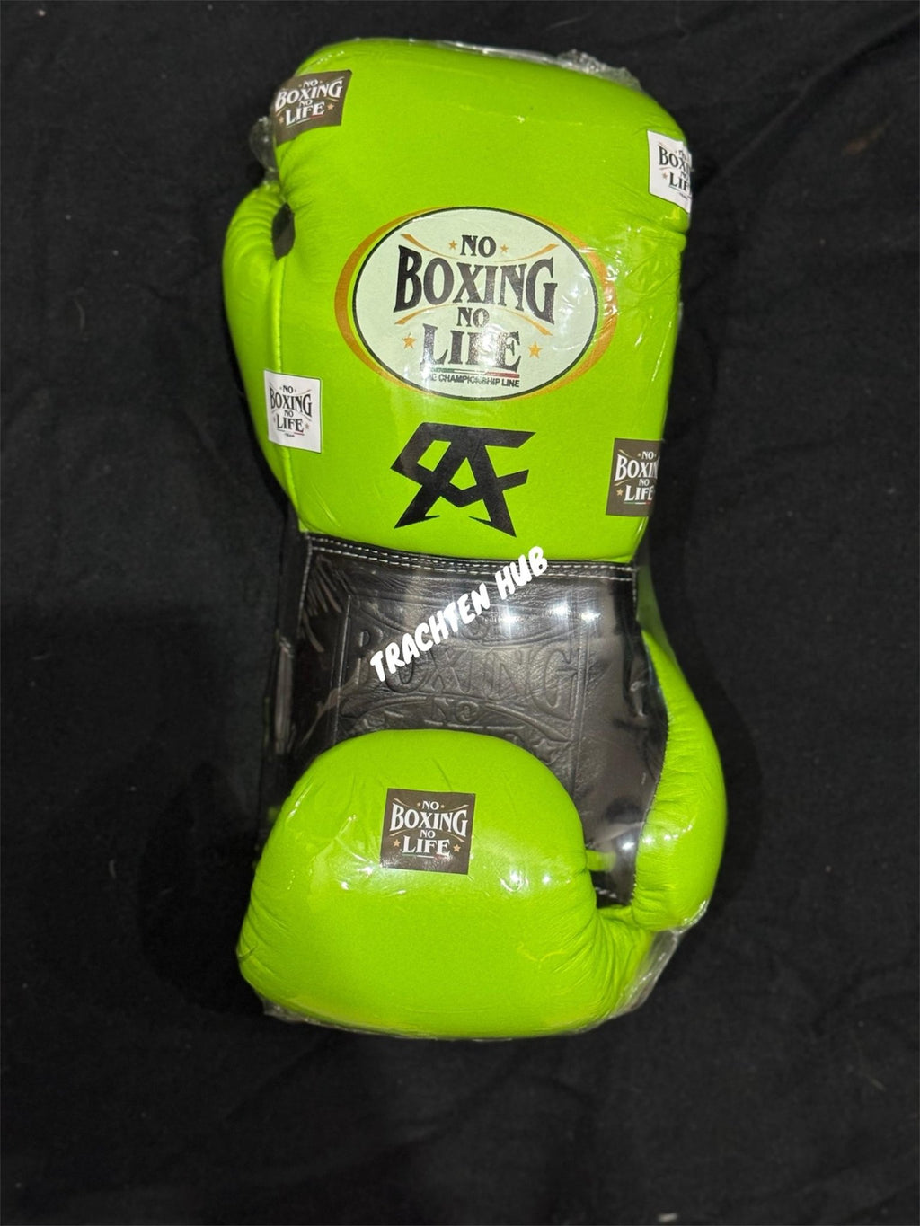 Handmade Green No Boxing No Life gloves for training