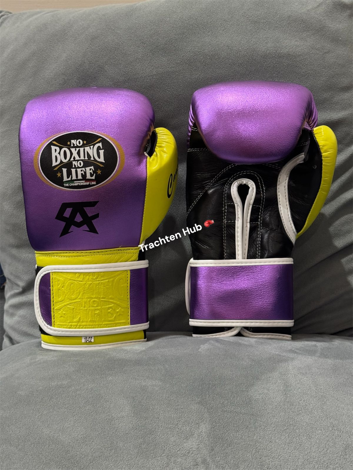 Personalized Canelo Handmade No Boxing No Life Gloves | Canelo Logo | Premium Leather Boxing Gloves for Training & Sparring | Handmade Boxing Gear by TRACHTEN HUB