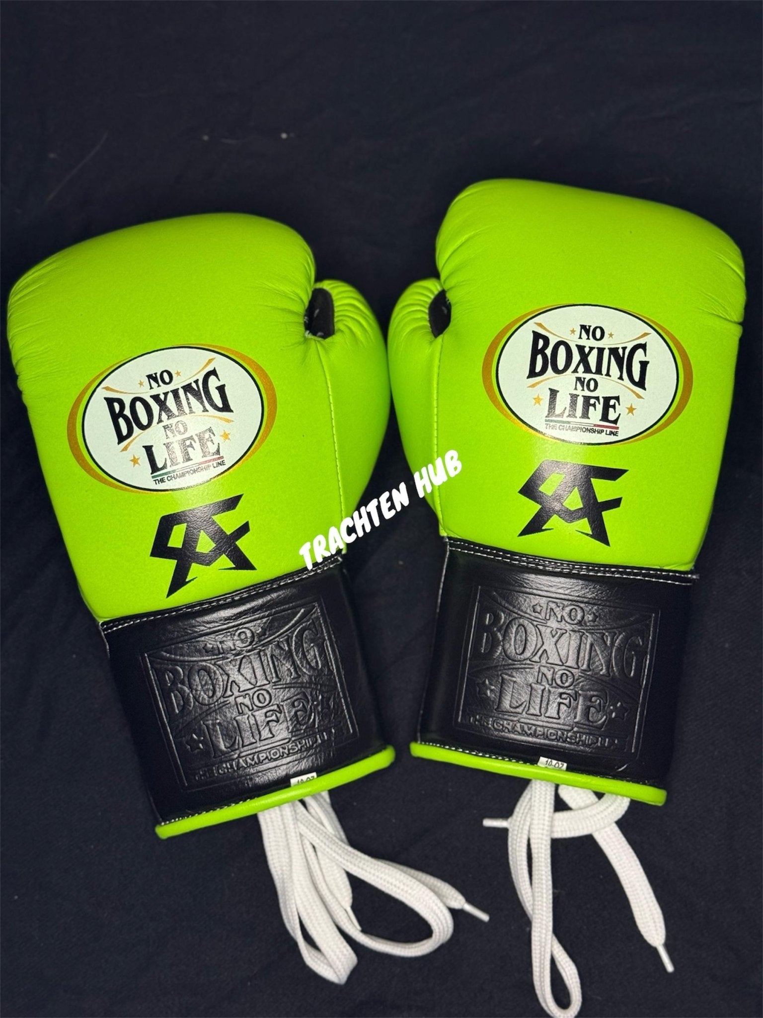 Handmade Green No Boxing No Life gloves for training