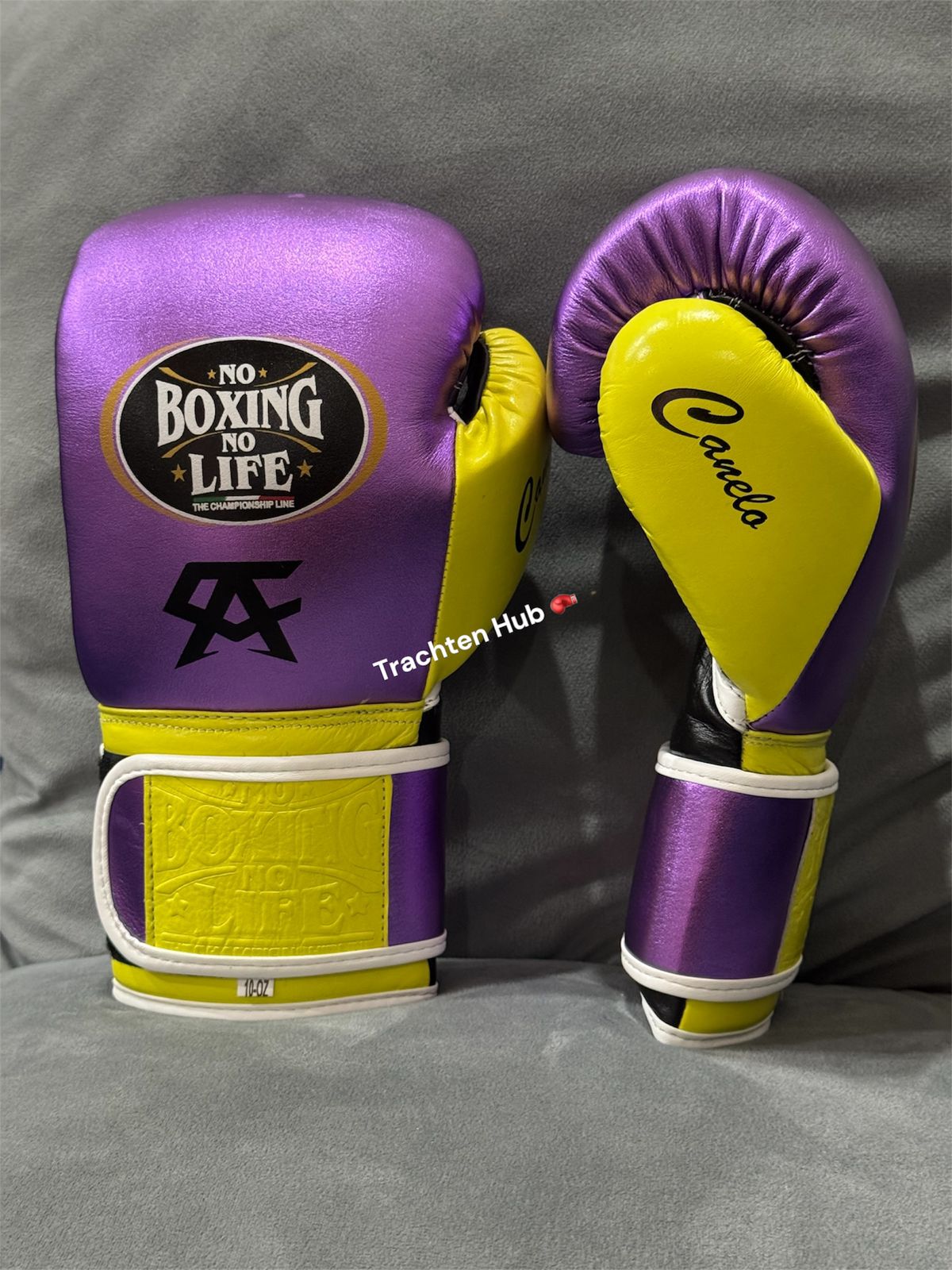 Personalized Canelo Handmade No Boxing No Life Gloves | Canelo Logo | Premium Leather Boxing Gloves for Training & Sparring | Handmade Boxing Gear by TRACHTEN HUB