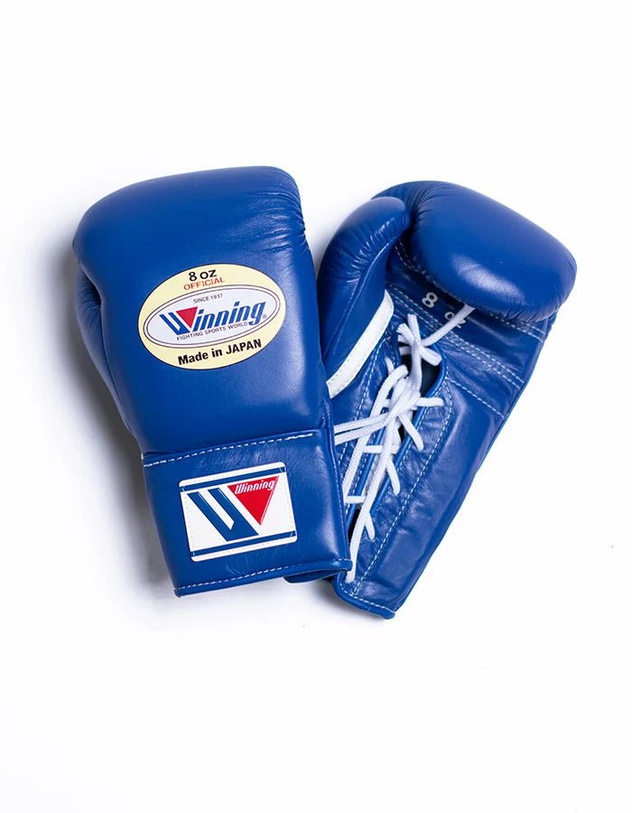 Premium Handmade Blue Boxing Gloves – Custom Name & Design | Handmade Boxing Gear by TRACHTEN HUB