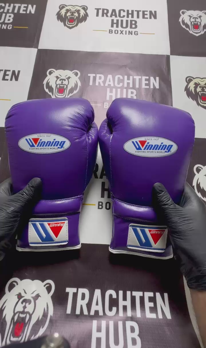 Winning-Style Pro Boxing Gloves – Premium Training & Sparring Gloves |Purple Edition|