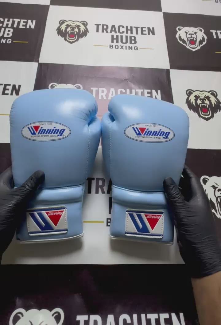 Winning-Style Pro Boxing Gloves – Premium Training & Sparring Gloves |Sky Blue Edition|