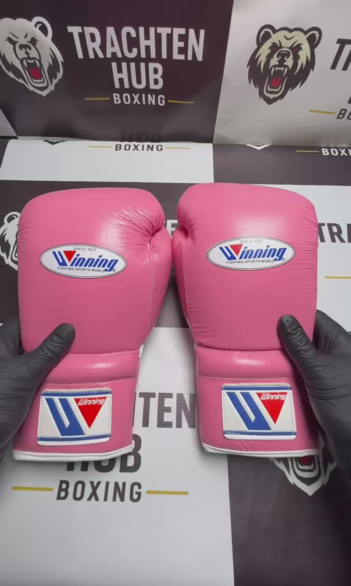 Winning-Style Pro Boxing Gloves – Premium Training & Sparring Gloves |Pink Edition|