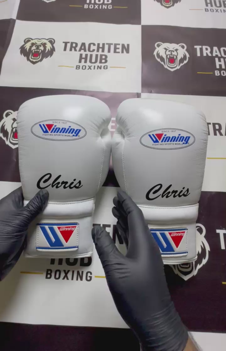 Winning-Style Pro Boxing Gloves – Premium Training & Sparring Gloves |White Edition|