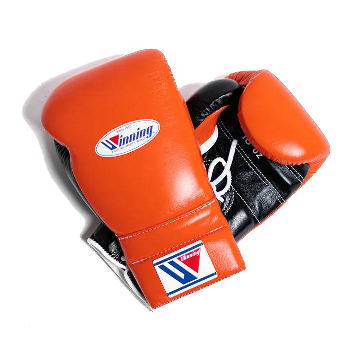 Winning 3 - in - 1 Pro Boxing Kit – Train Hard | BLACK / ORANGE | | Handmade Boxing Gear by TRACHTEN HUB