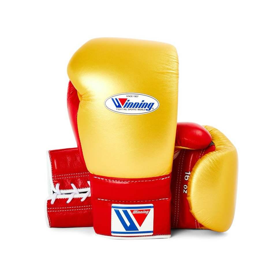 Winning 3 - in - 1 Pro Boxing Kit – Train Hard | GOLD RED | | Handmade Boxing Gear by TRACHTEN HUB