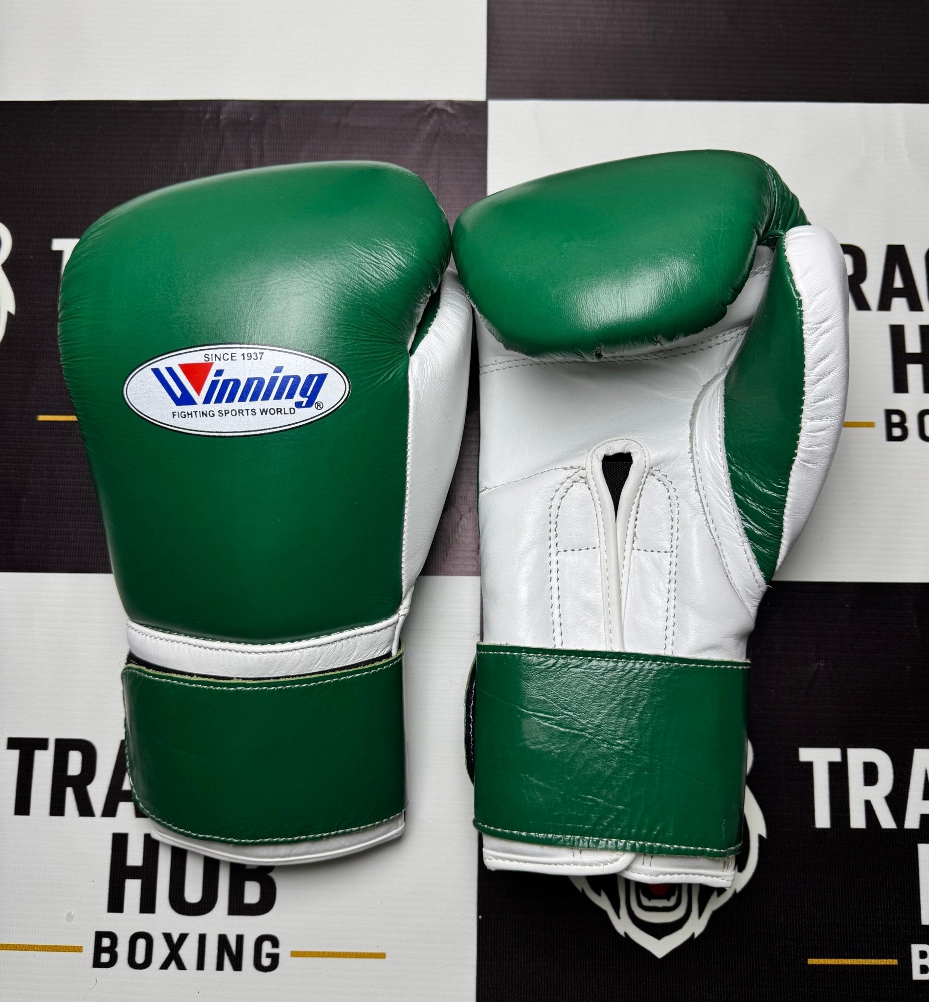 Winning - Style Pro Boxing Gloves – Premium Training & Sparring Gloves | Green Edition | | Handmade Boxing Gear by TRACHTEN HUB