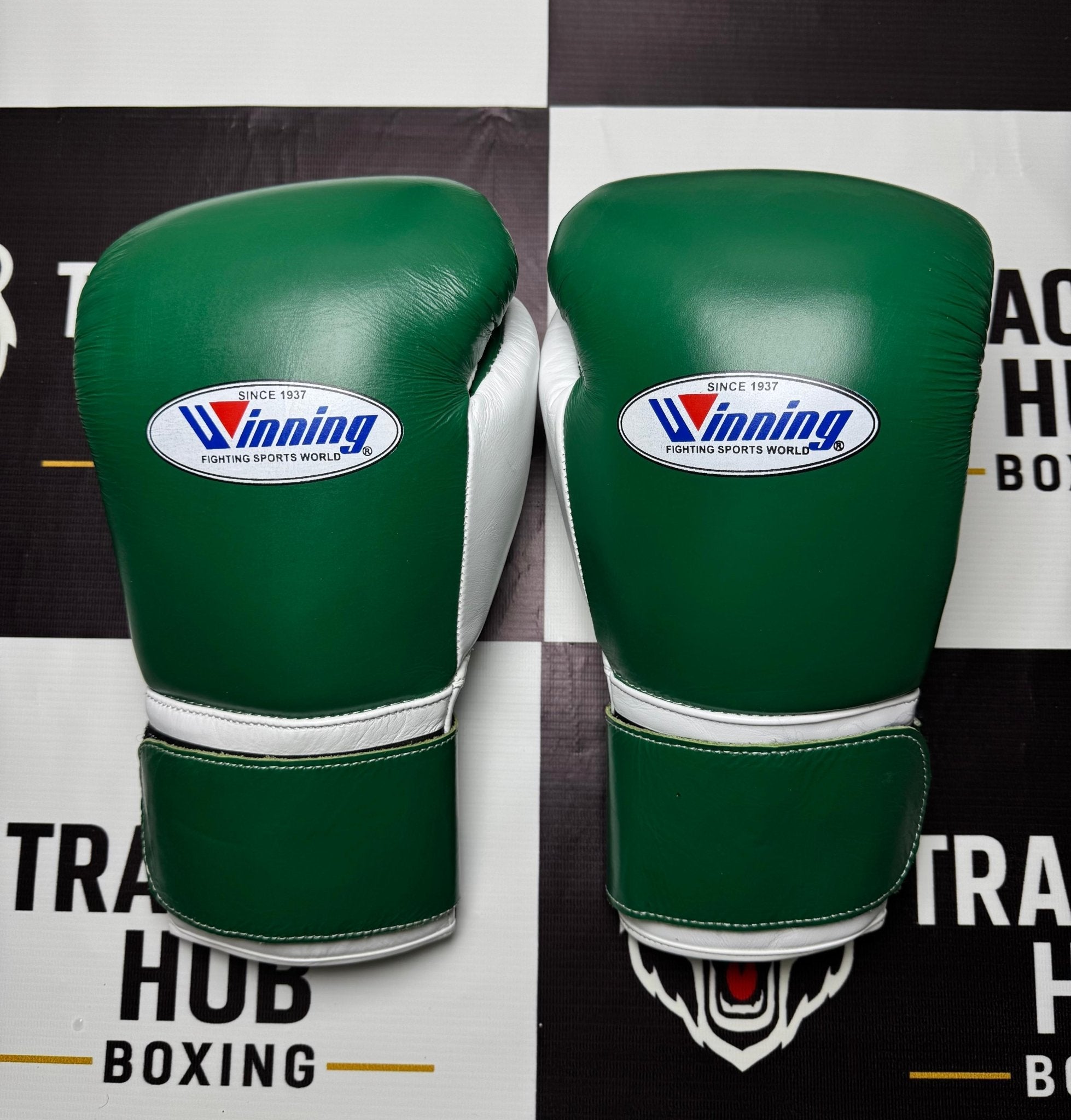 Winning - Style Pro Boxing Gloves – Premium Training & Sparring Gloves | Green Edition | | Handmade Boxing Gear by TRACHTEN HUB