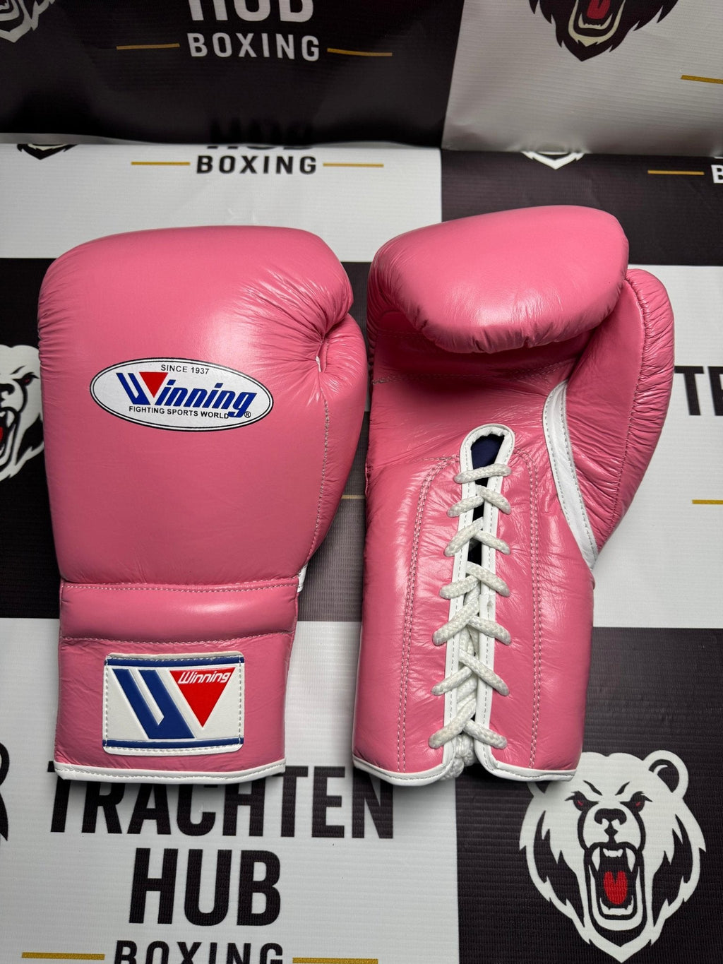 Winning - Style Pro Boxing Gloves – Premium Training & Sparring Gloves |Pink Edition| | Handmade Boxing Gear by TRACHTEN HUB
