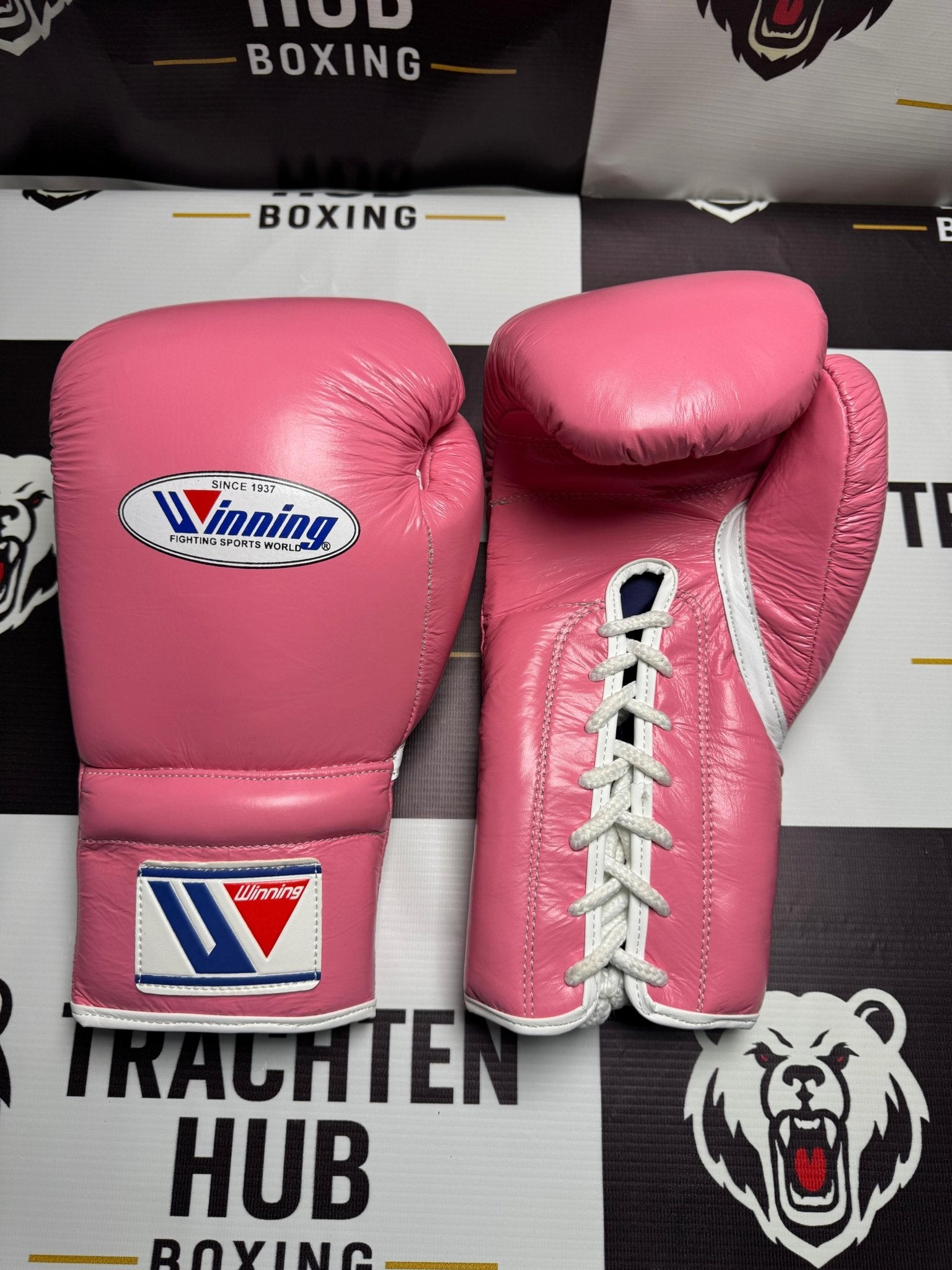 Winning - Style Pro Boxing Gloves – Premium Training & Sparring Gloves |Pink Edition| | Handmade Boxing Gear by TRACHTEN HUB
