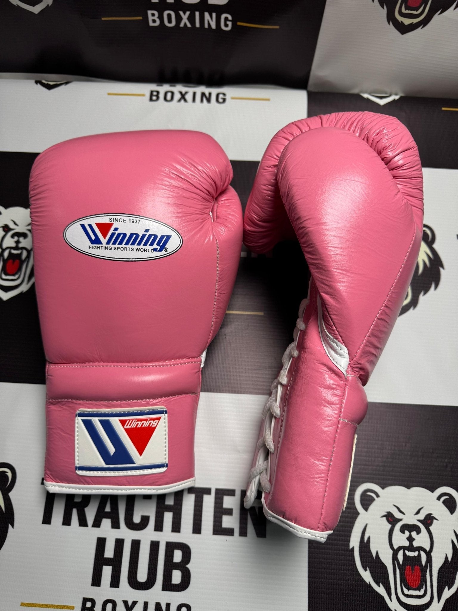 Winning - Style Pro Boxing Gloves – Premium Training & Sparring Gloves |Pink Edition| | Handmade Boxing Gear by TRACHTEN HUB