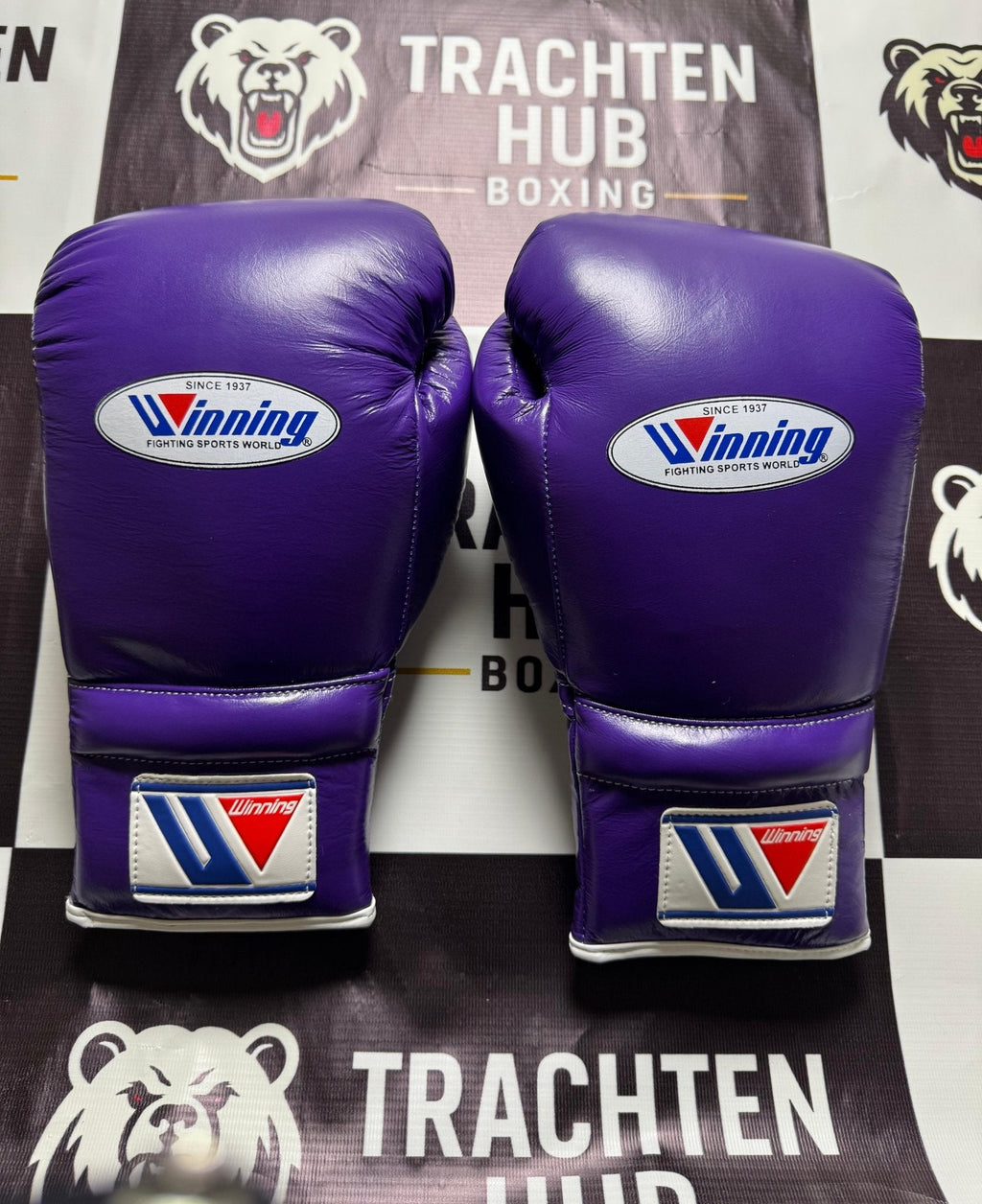 Winning - Style Pro Boxing Gloves – Premium Training & Sparring Gloves |Purple Edition| | Handmade Boxing Gear by TRACHTEN HUB